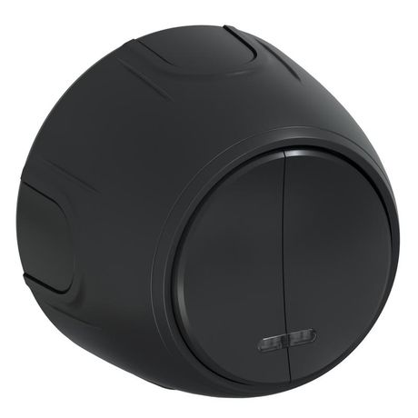 Выключатель 2-м Rotondo с подсветкой черн. OneKeyElectro 7700870 ССТ