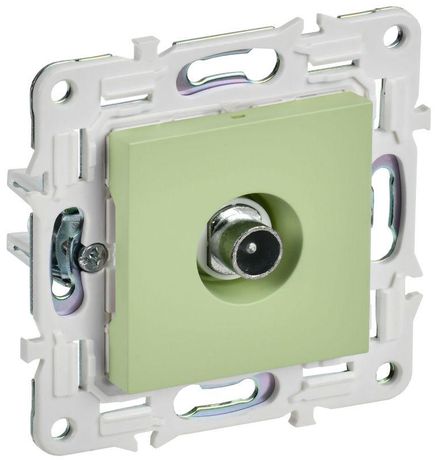Розетка телевизионная проходная TV SKANDY SK-A17G мятный IEK SK-A10-P-K06
