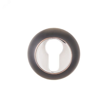 Накладка декоративная (комплект) под цилиндровый механизм замка, АЛЛЮР АРТ ET-R1 ORB (3252 тёмная медь - 11207 ПТК