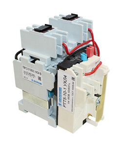 Пускатель электромагнитный ПМ12-010600 УХЛ4 В 10А 380В/50Гц AC 4НО+2НЗ IP00 реверсивный с реле РТТ5-10-1 7.0-10.0А Электротехник ET000190