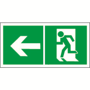 Пластина Напр. к эвакуационному выходу налево BL-3015.E32 - a18184 BS