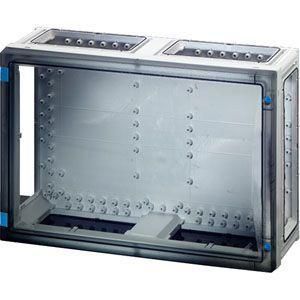 Корпус с прозр. дверцей без съемных бок. панелей 6 соед. IP65 сер. FP 0400 HENSEL 68000200