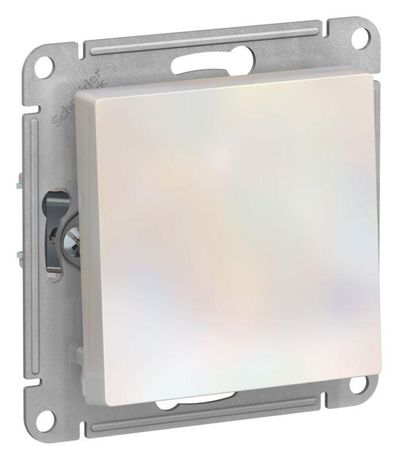 Выключатель 1-кл. AtlasDesign 2-п. 10А мех. жемчуж. SE ATN000421 APC