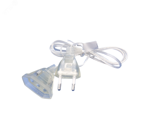 Удлинитель 2м UCX-Y25/10W-200 Clear 10Вт Y25 для подключения гирлянд провод прозр. Uniel UL-00007299