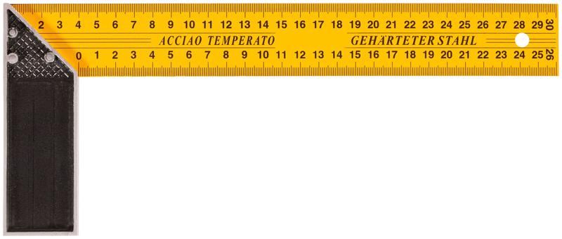 Угольник столярный двусторонняя шкала 300мм MOS 19373М