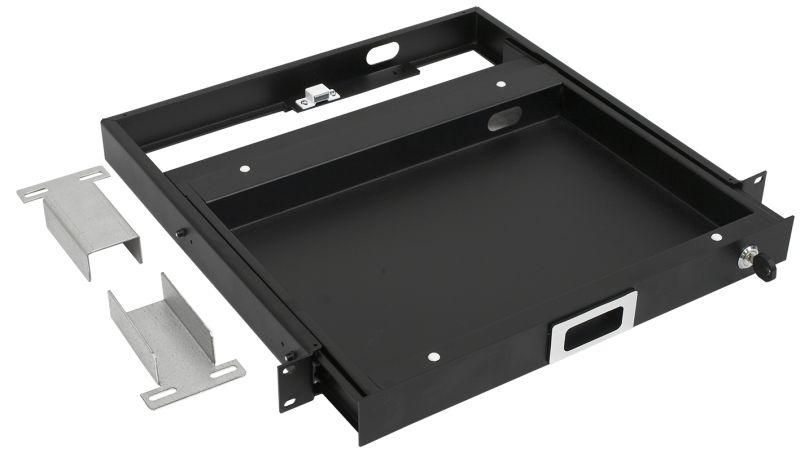 Полка выдвижная клавиатурная 19д 1U 400мм черная ITK by ZPAS - ZP-SS05-K-1U-45 IEK