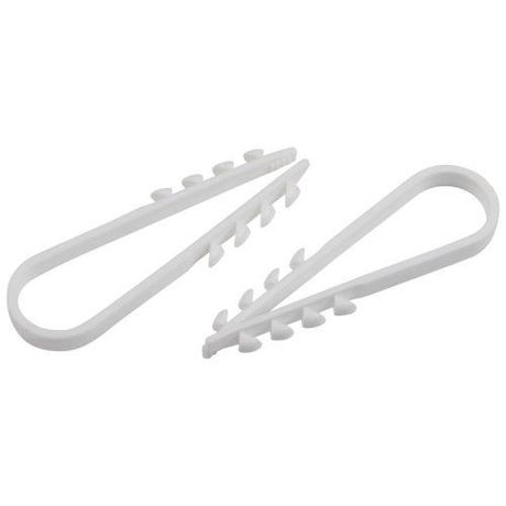 Эра Б0066304 Дюбель-хомут 11-18мм для круглого кабеля NO-224-223 бел (уп.100шт)