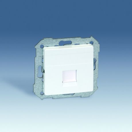 Адаптер на 1 RJ45(12) 75528-, 75540-, 75541-, 75544-39, шторка, S82,82N, сл. кость - 82005-31 Simon