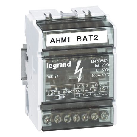 Блок модульный распределительный 4P 7 контк. 100А Leg 004884 Legrand