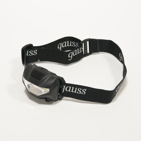 Фонарь светодиодный налобный 1 Вт 100 лм Черный IP42 на батарейках 3xAAА GFL Gauss - GF306