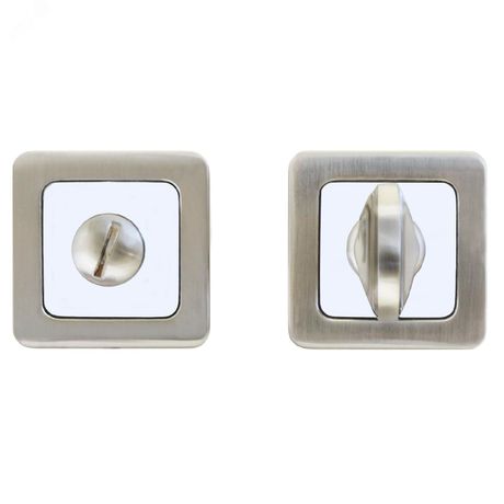 АЛЛЮР АРТ BK-S1 SN/CP (4182) никель матовый - 11456 Завертка-фиксатор сантехническая для защелок замков задвижек к ручкам ПТК