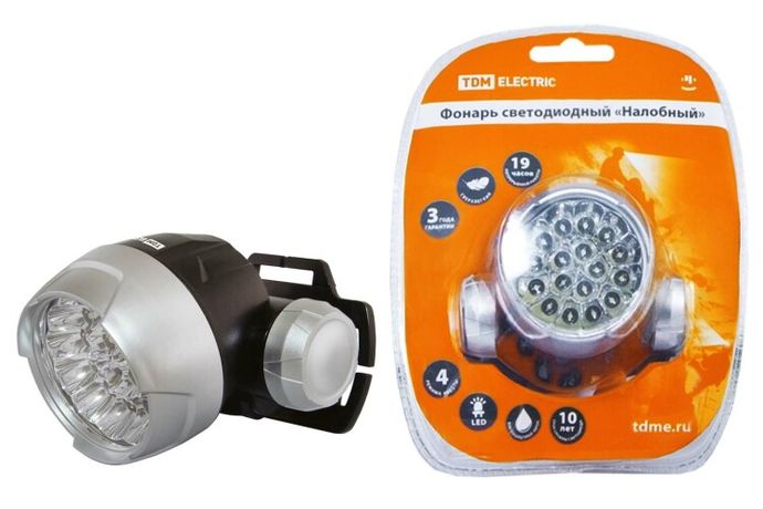 Фонарь налобный 18хLED 3хААА | SQ0350-0004 TDM