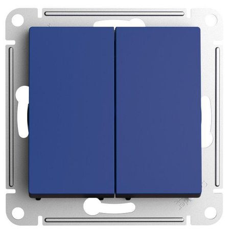 Переключатель перекрестный 2-кл. AtlasDesign 2хсх.7 10АХ механизм аквамарин SE ATN001173 APC
