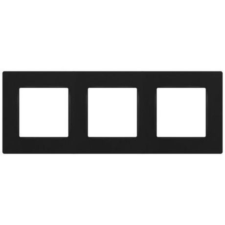 Рамка для розеток и выключателей Серия 12 12-5203-05 на 3 поста, Классик, антрацит | Б0067775 ЭРА