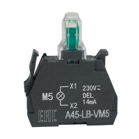 Световой блок OptiSignal D22 A45-LB-VM5 желтый 230-240VAC ZBVM5 - 332210 КЭАЗ