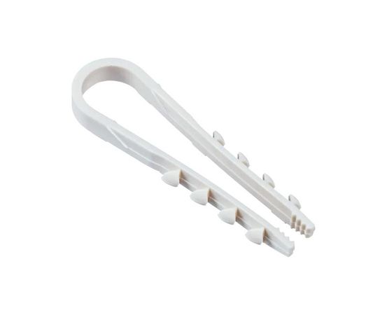 Дюбель-хомут PCD-R 19-25-65-100WH для круглого кабеля PA6.6 (уп.100шт) Jazzway 5054820