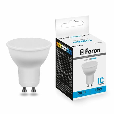 Лампа светодиодная LED 13вт 230в GU10 дневной - LB-960 FERON 38193