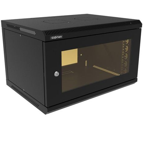 Шкаф телекоммуникационный настенный ТВС-6U-600-450-МР-9005 SUPRLAN 05-2064-B Net.on
