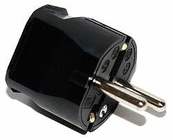 Вилка термопласт 16A, 2P+E, 250V, (черный) | 1116100 ABL Sursum