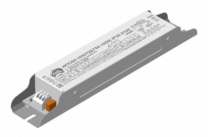 Источник питания Аргос ИПС60-1050ТД IP20 0105 с защитой от 380В