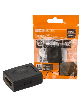 Переходник "АВП 3" гнездо HDMI - HDMI, позолоченные контакты, | SQ4040-0103 TDM