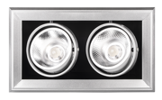 Светильник светодиодный встраиваемый карданный LED PSP-S 312 2x9W 4000K 24° GREY IP40 | .5027169 Jazzway