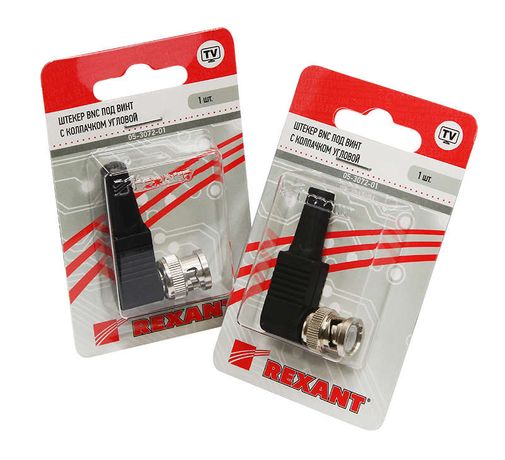 Штекер BNC под винт с колпачком угловой (блист.1шт) Rexant 05-3072-01 MEET