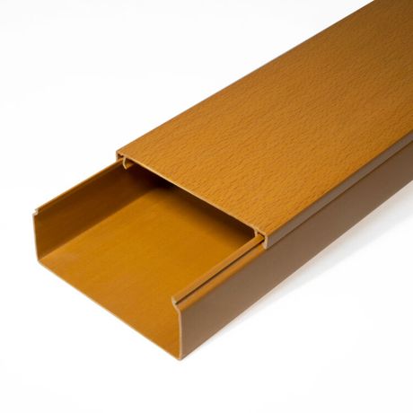 Кабель-канал бук 2-й замок в п/э 100х40 (8 м/уп) | PR03.0206 Промрукав Строитель