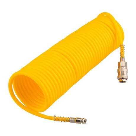 Шланг спиральный для компрессора, с быстросъемным соединением, 10м | KR-16-1172 KRANZ