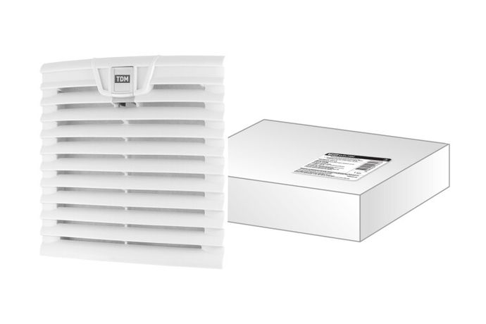 Вентиляционная решетка с фильтром для вентилятора ВФУ SQ0832-0112 (204 мм) | SQ0832-0117 TDM