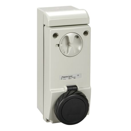 Розетка настенная с коробом 16А 4P 500В IP65 SchE 83087 Schneider Electric