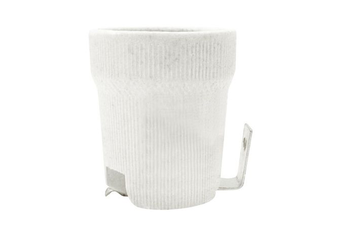 Патрон керамический E27 с держателем, Народный | SQ0335-0038 TDM