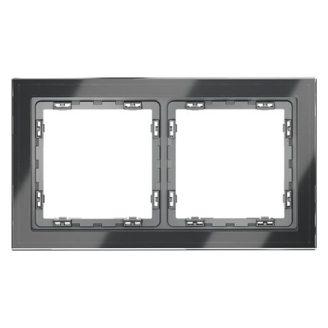 Рамка 2-м S70 стеклян. графит Voltum VLS110207 Voltum арт. VLS110207
