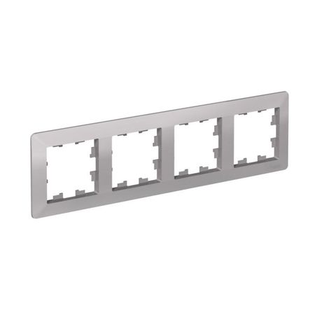 Рамка 4-м AtlasDesign Air алюм./дым. черн. SE ATN220304 APC