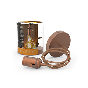 Светильник подвесной декоративный PL043 с проводом 1м E27 ЛОФТ Винтаж медный выключателем Gauss