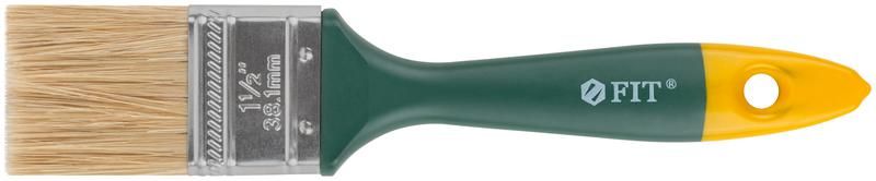 Кисть флейцевая Гранд, натуральная светлая щетина, пластиковая ручка, art.F441P 1,5 38мм - 01164 РОС