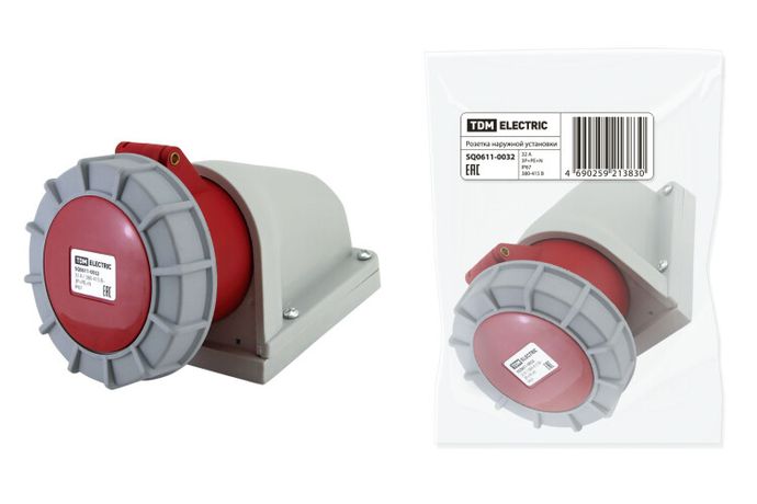 Розетка наружной установки IP67 32А 3Р+РЕ+N 380В | SQ0611-0032 TDM