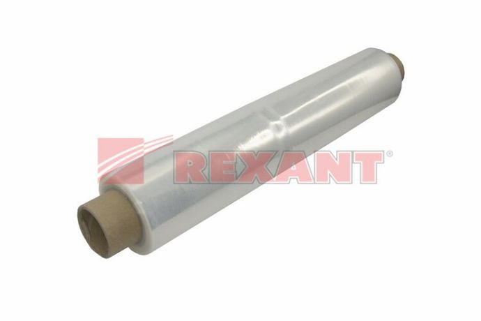 Стретч-пленка 450 мм х 20 мкм, вес 1,9 кг, прозрачная (первичное сырьё) | 19-4520 REXANT MEET