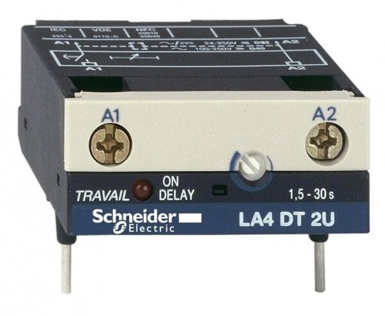 ЭЛЕКТРОННЫЙ МОДУЛЬ СРАБАТЫВАНИЯ ВРЕМЯ ЗАДЕРЖКИ 0,1-2СЕК AC 24/250V | LA4DT0U Schneider Electric APC