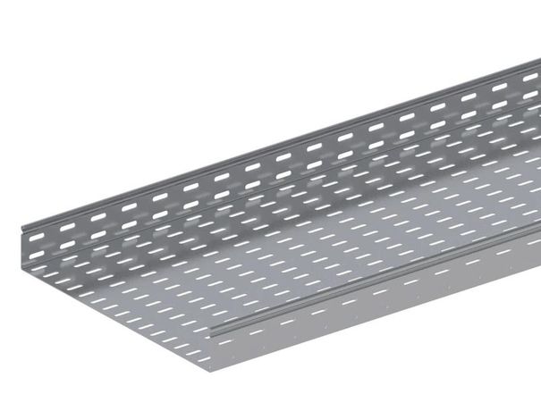Лоток монтажный прямой замковый перфорированный 400х65 L2000 сталь 1мм ЛППЗ.400.65.2000.1.1 СОЭМИ Н0121131426