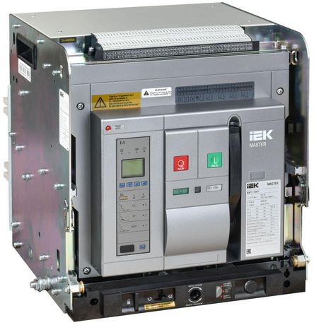 Выключатель автоматический воздушный 3п F 3200А 100кА AC ВА77 W3P EA выдвижн. с комплектом аксессуаров MASTER IEK MI-ACB10-3WF-100-3200-ACF