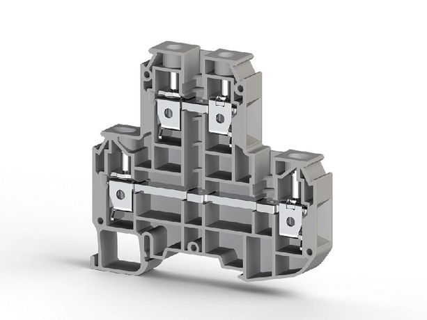 Клеммник 2-х ярусный 10кв.мм сер. PIK10N Klemsan 319909