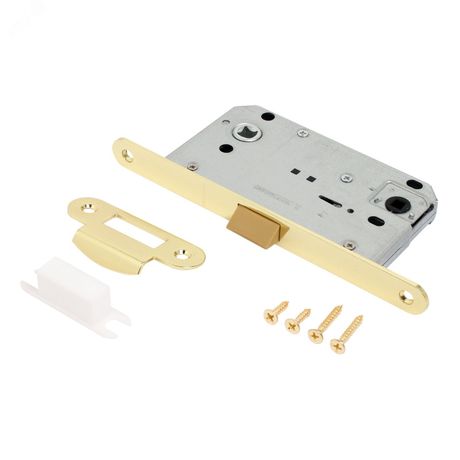 Защёлка АЛЛЮР АРТ 5300-P-WC PB золото с фиксатором - 14900 ПТК