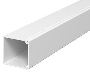 Мини-канал WDK с крышкой 25x25x2000 мм (высота борта 26 мм, крышка 25 мм) ПВХ белый RAL 9010 | 6191053 OBO Bettermann WDK25025RW