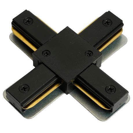 Коннектор X-образный черный для шинопровода CAB1007 - 51894 FERON