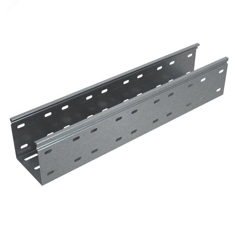 Лоток перф. 100х600х1,5 L2500 мм Стандарт ПЛЮС INOX304 - LPEplus100-600-1.5-2500 КМ-Профиль PL12587