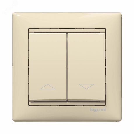 Переключатель 2-кл. СП Valena 10А для управл. приводом с механич. блокировкой механизм сл. кость Leg 774304 Legrand