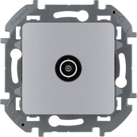 Розетка телевизионная оконечная TV Inspiria 10дБ 5-862мГц механизм алюм. IEK 673872 Legrand