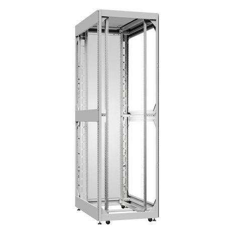 Шкаф серверный 42U 800х1000 передняя дверь: без. задняя одностворчатая глухой металл IP51. боковые панели: цвет: серый RAL7035 - EX 8042.7020 SYSMATRIX