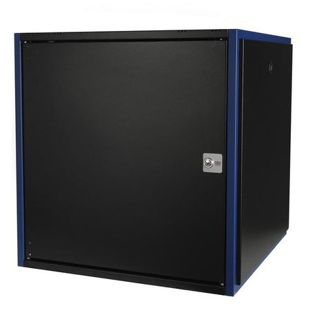 Шкаф настенный 19дюйм 12U 600х600 дв. метал. черн. Datarex DR-610221
